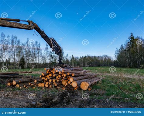Image result for Backhoe Loading Logs