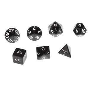 7pcs/Set TRPG Board Games Dungeons & Dragons D4-D20 Multi-sided Dices ...