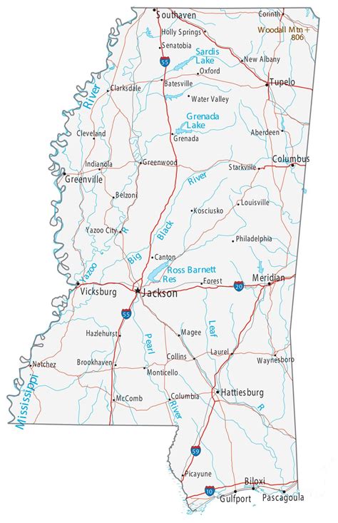 Mississippi River Map With Cities