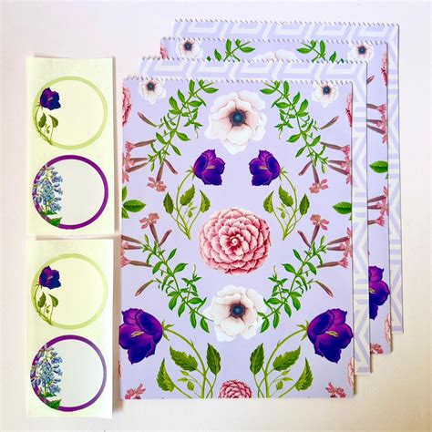 Violet Gift Envelopes and Stickers Set – Paperfields