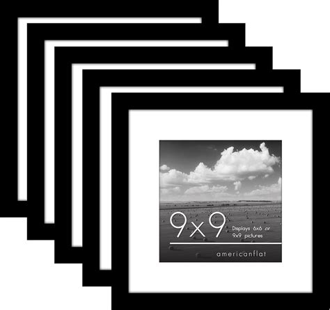 Amazon.com - Americanflat 9x9 Picture Frame with Polished Plexiglass ...