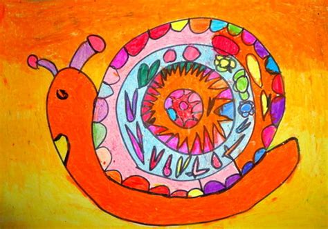 《小蜗牛》/少儿绘画作品/儿童画/网络美术馆_中国少儿美术教育网