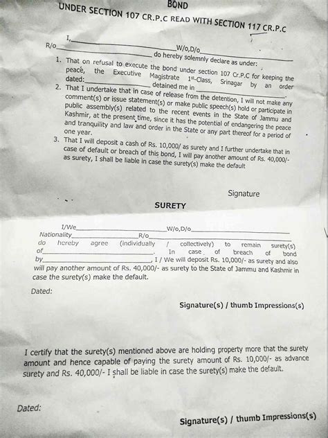Jammu and Kashmir: Detainees forced to sign bond to secure release ...