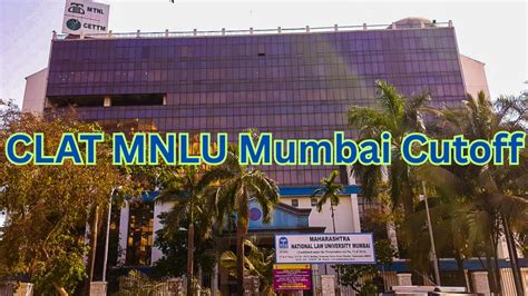 CLAT MNLU Mumbai Cutoff 2025, Round Wise Cut Off PDF Download
