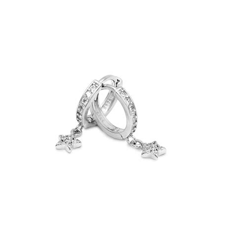 Zarkan Silver Real Star Earing
