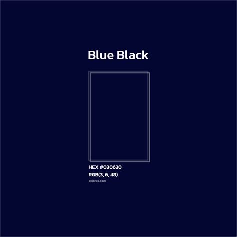 About Blue Black - Color meaning, codes, similar colors and paints ...