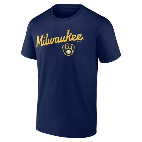 Milwaukee Brewers MLB Big Series Sweep Men's Crew Neck Short Sleeve T ...