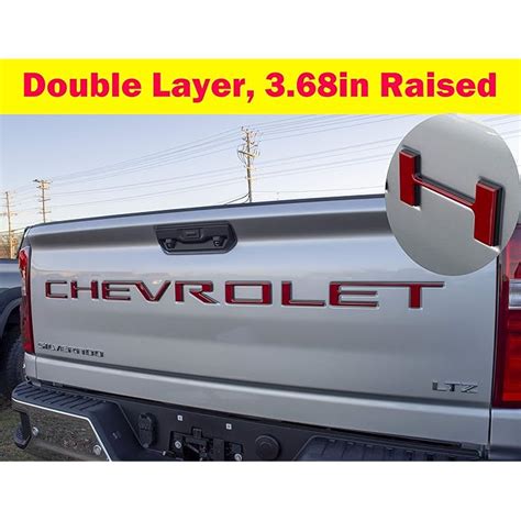 Buy AUTO PRO ACCESSORIES Tailgate Insert Letters for 2019 Chevrolet ...