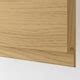 METOD base cabinet with shelves/2 doors, white/Voxtorp oak effect ...