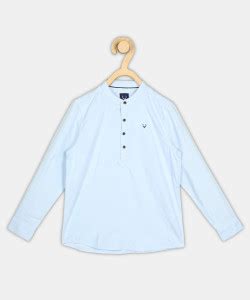 Allen Solly Boys Solid Casual Light Blue Shirt - Buy Allen Solly Boys ...