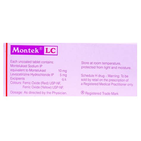 Montek LC Tablet | Uses, Side Effects, Price | Apollo Pharmacy