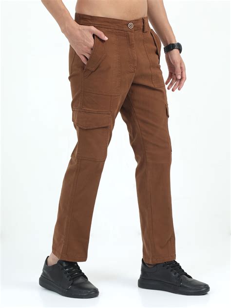 Purchase Trendy Rust Cargo Pants Online at Great Price
