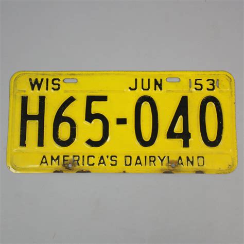 The Evolution of Wisconsin License Plates — La Crosse County Historical ...