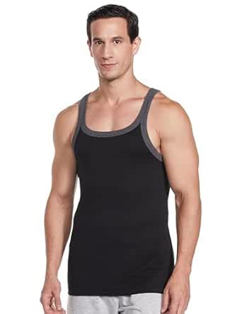 Jockey US27 Men's Super Combed Cotton Rib Square Neck Gym Vest ...