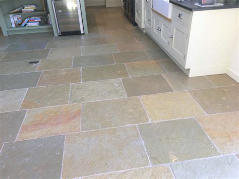 Restoring a Sandstone tiled kitchen floor in Farnham - West Surrey Tile ...