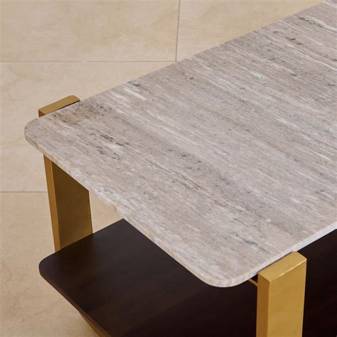 Buy Alexander Marble Top Coffee Table - Gold from Home Centre at just ...