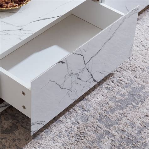 Buy Massimo Coffee Table - White from Home Centre at just INR 14995.0