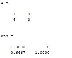 Rezultat imagine pentru LU Decomposition Matlab Code
