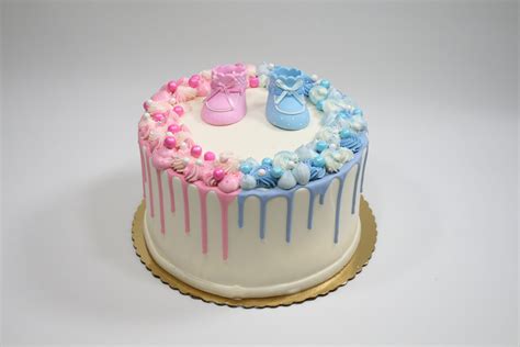 Gender Reveal Drip Cake | Dessert Works