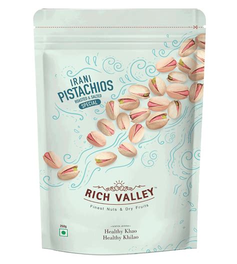 Irani Pistachio – Roasted & Salted (Special), 250 gm – Rich Valley ...