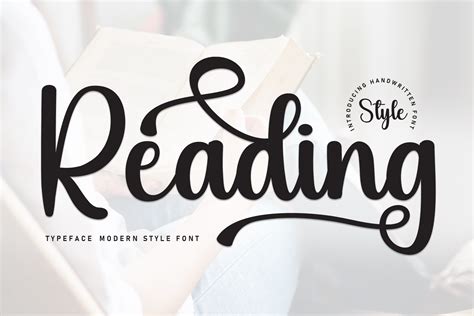 Reading Font by william jhordy · Creative Fabrica
