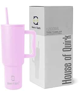 House of Quirk 1200ML Stainless Steel Tumbler Hot and Cold with Handle ...