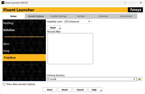 3.3. Starting and Exiting the Workspace