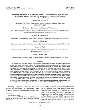 Fillable Online forensicentomology tamu sensory analysis black soldier ...