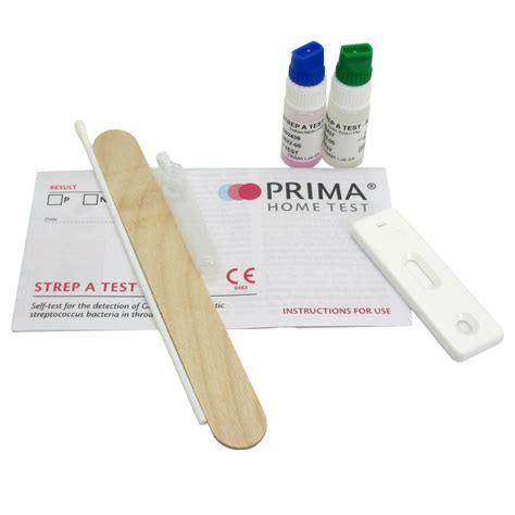 Prima Strep A Throat Swab Test | Streptococcus Infection Testing Kit | Home Health UK