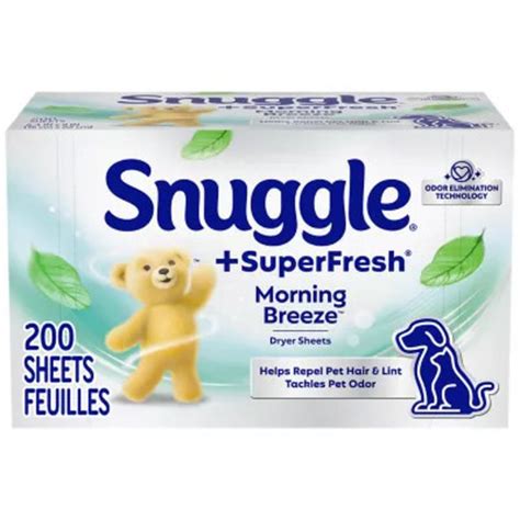 Snuggle SuperFresh Morning Breeze 200ct Dryer Sheets (200 ct) Delivery or Pickup Near Me - Instacart