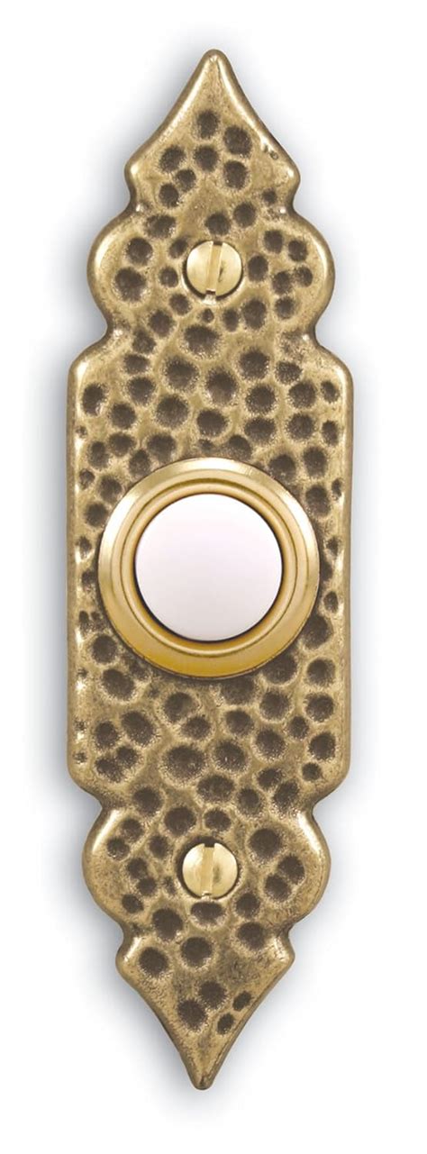 Heath Zenith 829LP-A Wired Push Button, Antique Brass Finish with ...