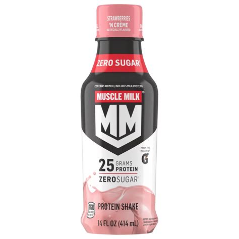 Muscle Milk Strawberries 'N Creme Protein Nutrition Shake - Shop Diet ...