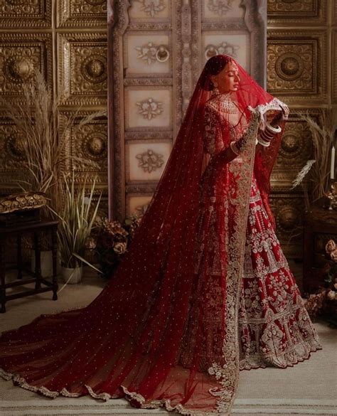 Pin by Hadia Azami on Wedding | Red bridal dress, Asian bridal dresses, Red wedding dresses