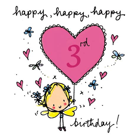 Happy 3 Birthday Girl Quotes at Victoria Jenkins blog