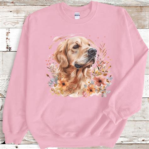 Adorable Golden Retriever Sweater With Flowers - Ideal Gift for Dog ...