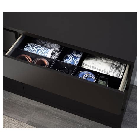 MALM Bedroom furniture, set of 4, black-brown, 160x200 cm (63x783/4 ...