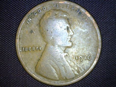 USA 1 Cent Lincoln Wheat 1916 GD4 - For Sale, Buy Now Online - Item #702370