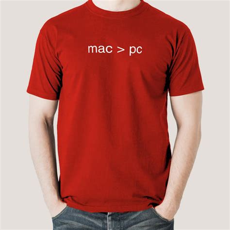 Mac rules / Mac greater than PC t-shirt India – TEEZ.in
