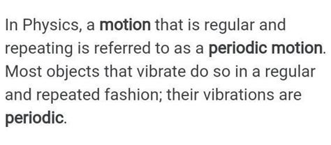 vibration of stretched string is periodic motion or non periodic motion ...