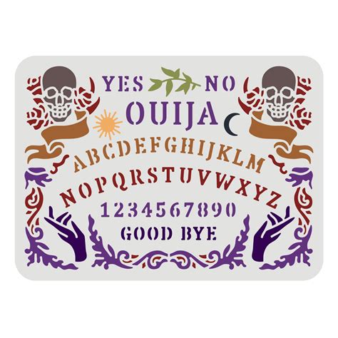 Buy FINGERINSPIRE Ouija Board Stencil 29.7x21cm Reusable Astrology ...