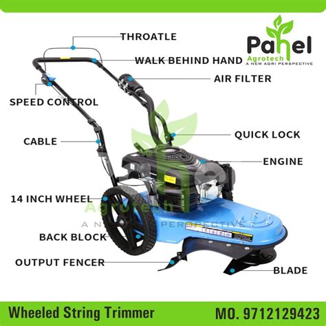 Pahel Heavy Duty Wheeled String Trimmer Petrol Engine – Pahel Agrotech