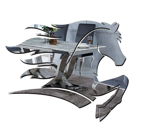 Sticker Hub Acrylic Stunning Horse 3D Acrylic Mirror Wall Sticker ...