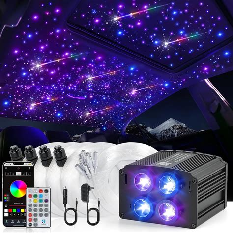 Amazon.com: Car Starlight Headliner Kit, 4 Colors 32W Twinkle & Meteor ...