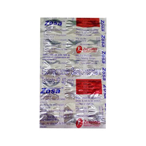 Zosa 40 mg -Strip of 15 Tablets : Amazon.in: Health & Personal Care