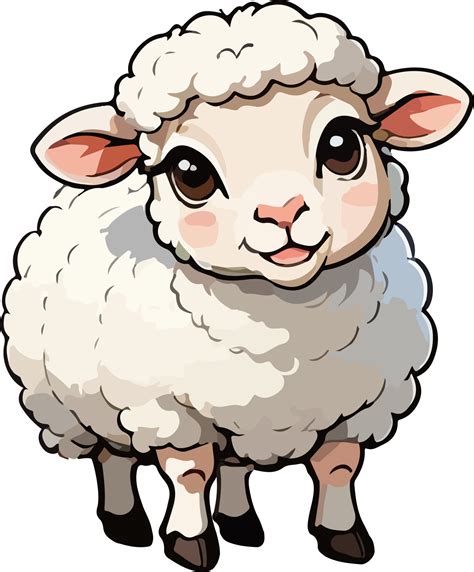 AI generated Cute Sheep Cartoon PNG Image 34795880 PNG