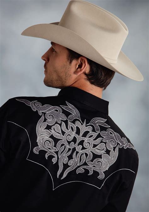 Embroidered Retro Western Shirts For Men