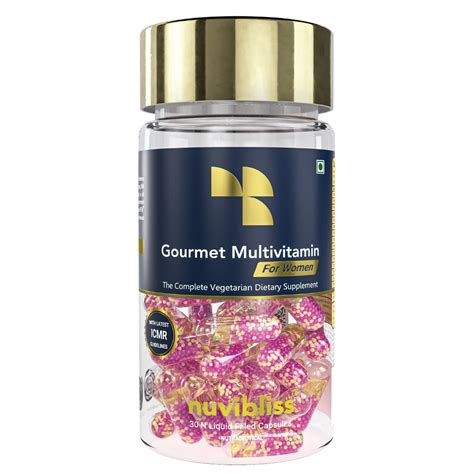 Nuvibliss Gourmet Multivitamin for Women | with Omega 3, Vitamin K2 ...