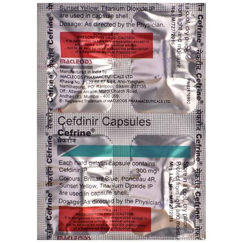Cefrine - Strip of 4 Capsules : Amazon.in: Health & Personal Care