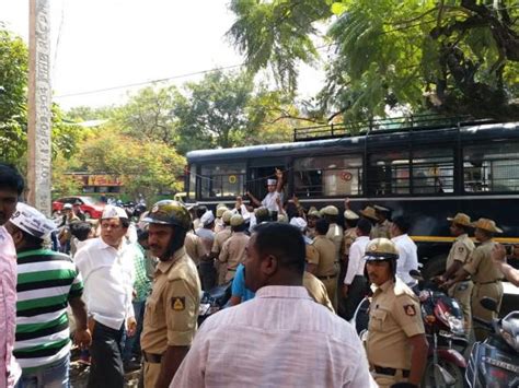 Karnataka opposition parties launch peaceful protest, demand ...