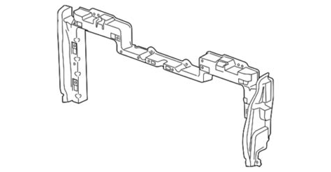 GM OEM 15-20 Suburban Radiator Support Radiator Support-Upper Shield ...